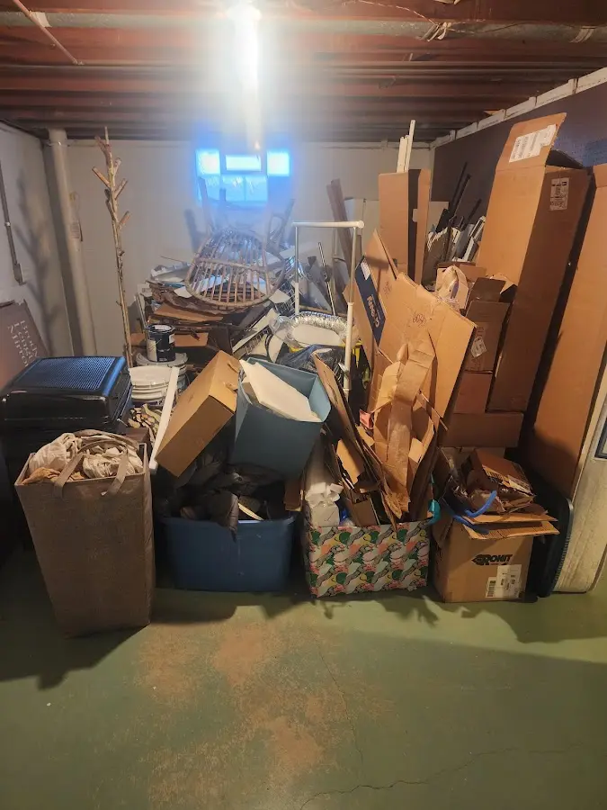 Roll-off dumpster container at job site for 15 Yard Dumpster Rental in Wynne